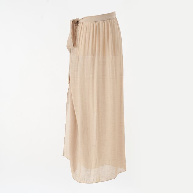 2025 new summer European and American style leopard print beach vacation chiffon print tie-dye strappy beach wrap skirt