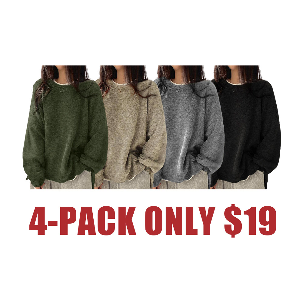 Cozy Split Hem Knit Sweater