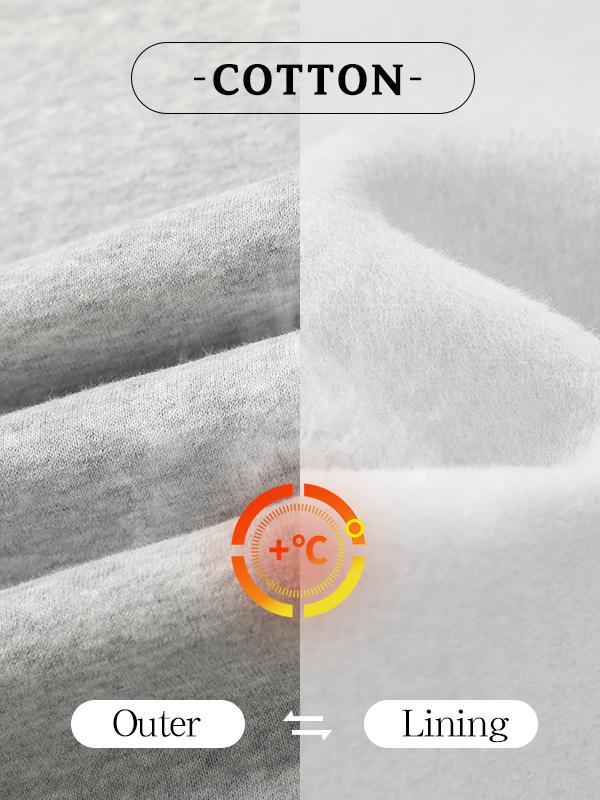 Men's Fleece Thermal Lined Sweatpants  Oversize Drawstring