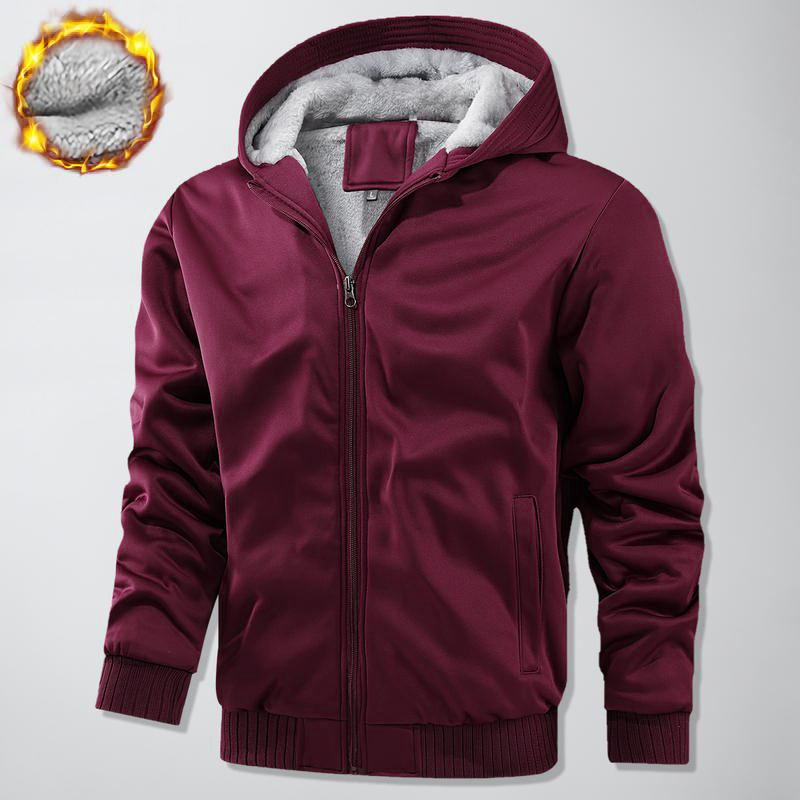 Men’s Thick Fleece Lined Hoodie Jacket