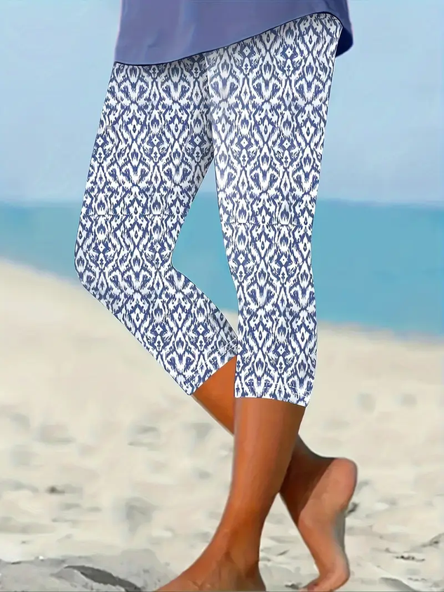 Women's Casual Floral Spring Print Leggings