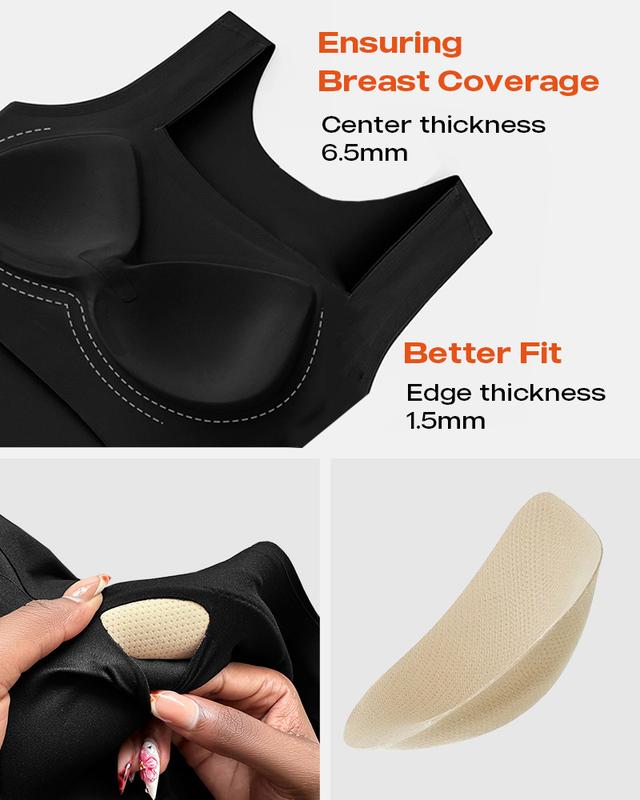 Women's Seamless Shaping Tank Top with Built-in Bra