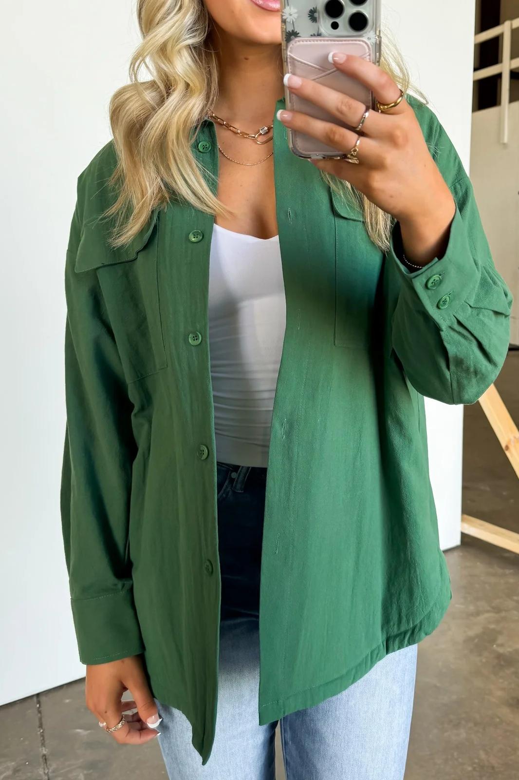 Oversized Button Down Shacket